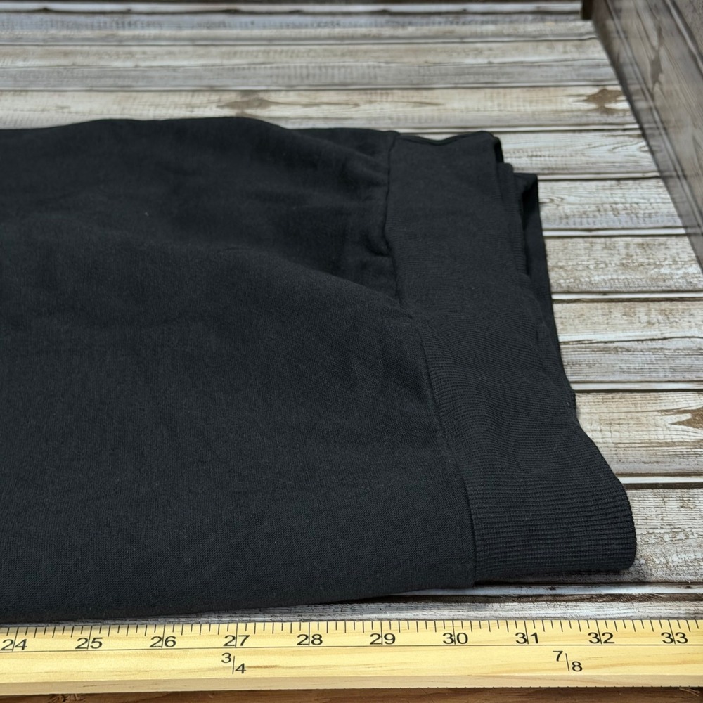 Adidas Hoodie Mens 4XL Black Big Logo 3-Stripes Fleece Pullover - Picture 6 of 7